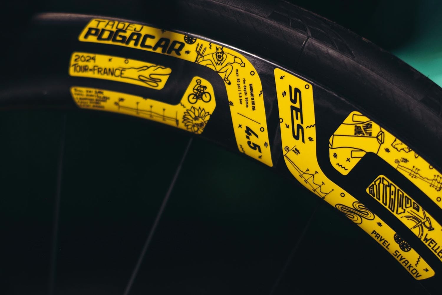 Ride Like a Champion: Limited Edition Pogačar Enve SES 4.5 Wheels Now Available