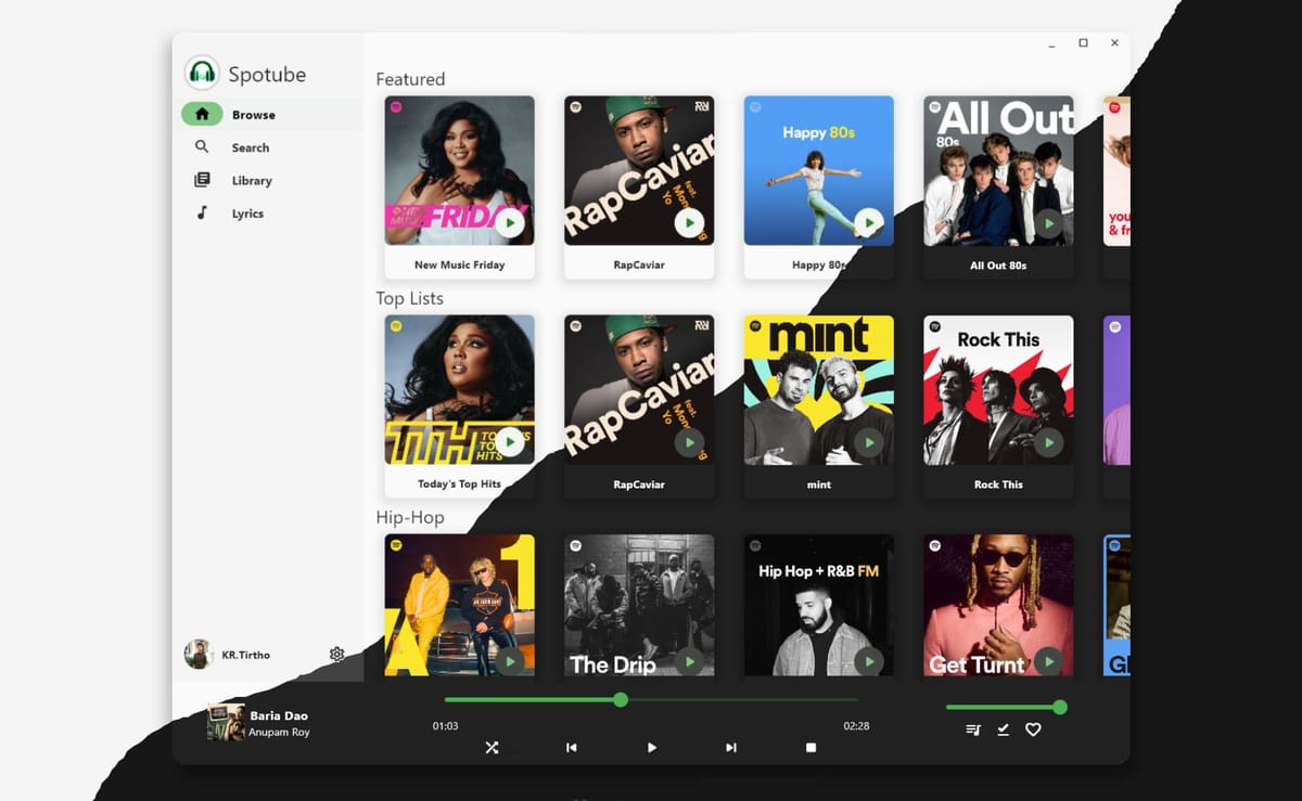 Spotube → A Free Spotify Client Worth a Try