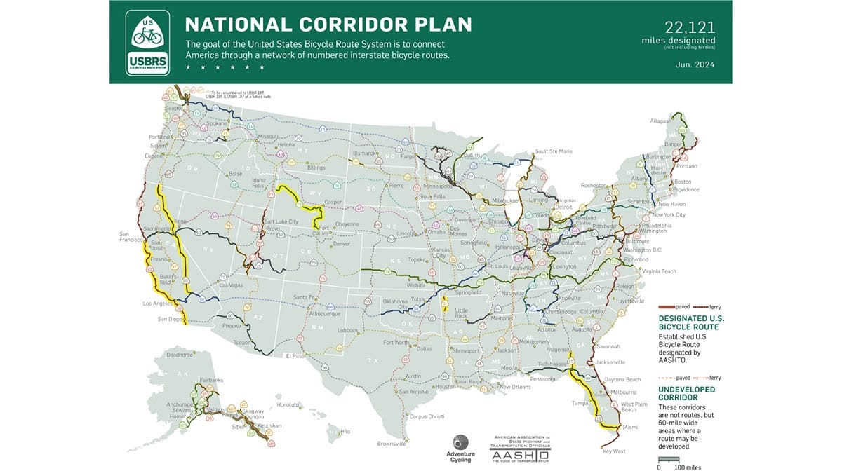 New Routes, New Horizons: Five Major Additions to the US Bicycle Route System