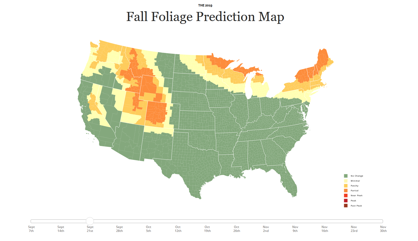 Use the 2019 Fall Foliage Map to Plan a Scenic Ride