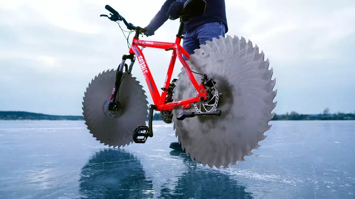 Epic Cycling on Ice