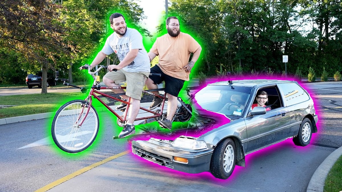 The Bicycle Powered Car