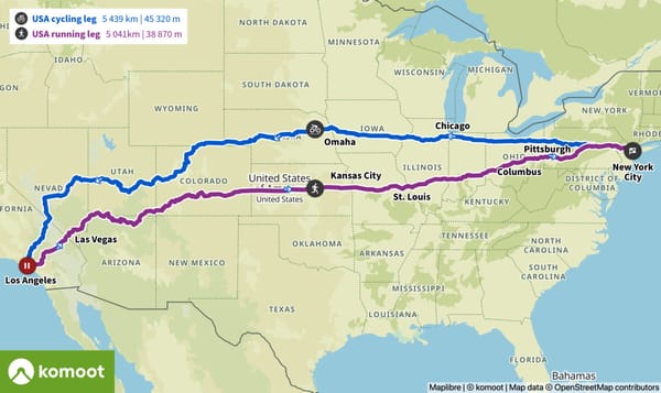 Jonas Deichmann's Epic Trans America Twice Journey: Cycling and Running Coast-to-Coast