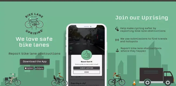 Bike Lane Uprising releases app for reporting bike lane obstructions