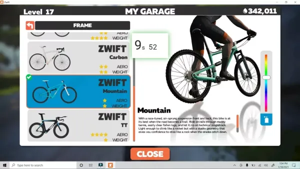 A Faster Method for Switching Bikes in Zwift