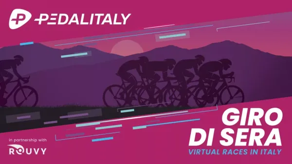 PEDALITALY Launches a Virtual 5-Stage Race series, “PEDALITALY Giro di Sera”, the Spring Edition on ROUVY