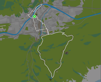 Achterbahn route in Innsbruck