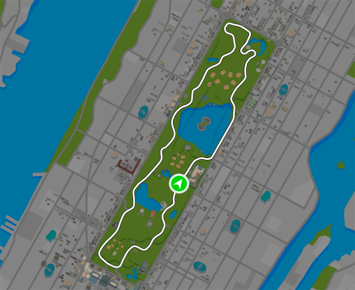 Park Perimeter Loop route in New York